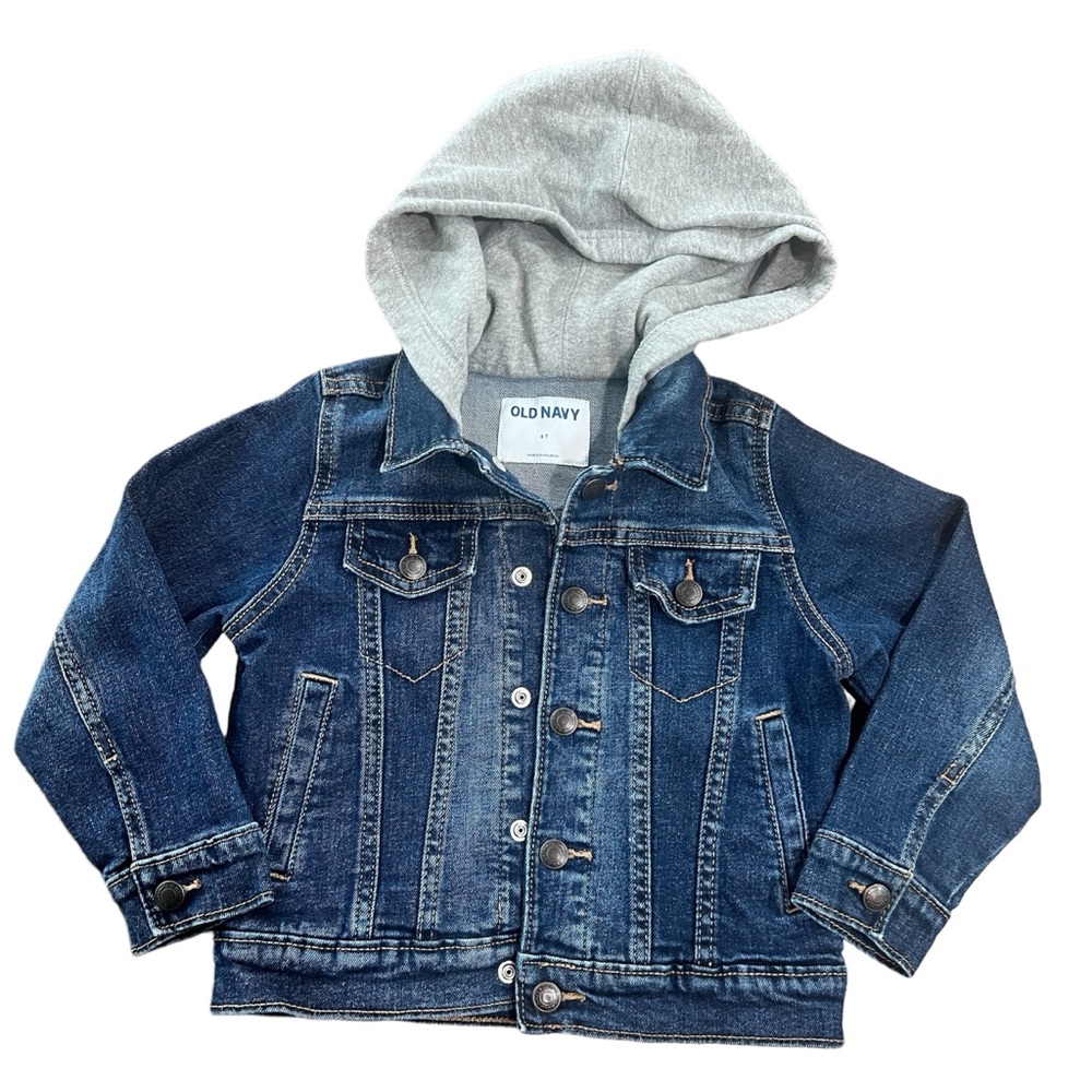 Old Navy Kids Hooded Denim Jacket